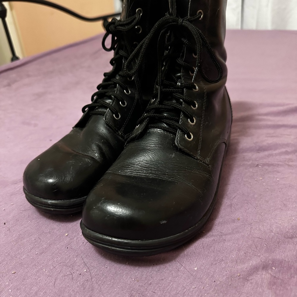 Alegria Black Combat Boots
